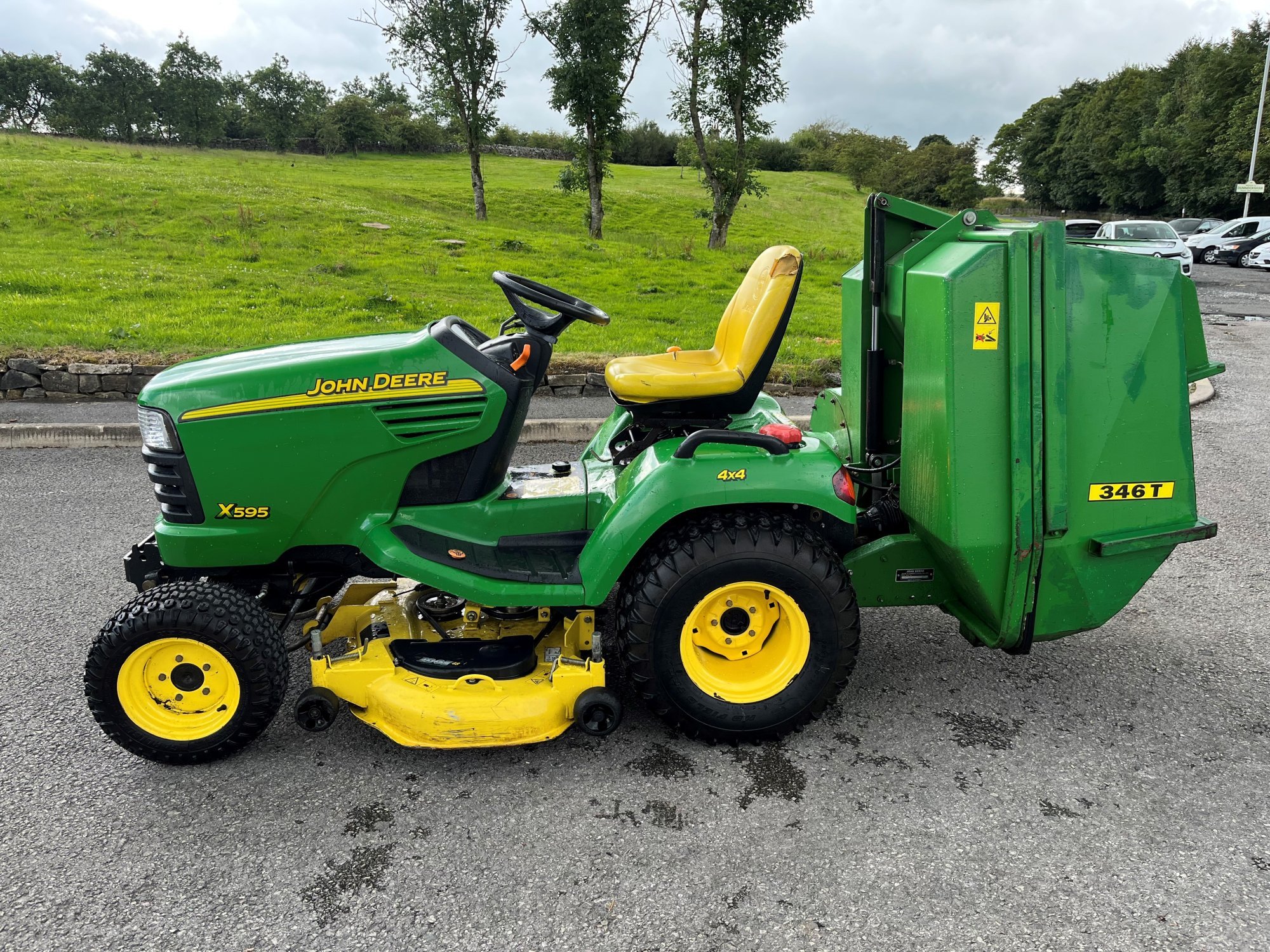 John deere best sale x595 diesel